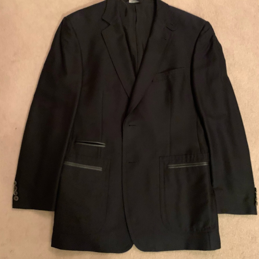 Ermenegildo Zegna Black Single-Breasted Sport Coat